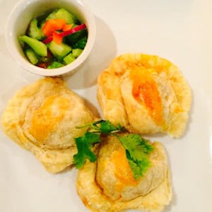Order Golden Curry Puff (3 pcs) food online from Rice Factory store, Milltown on bringmethat.com