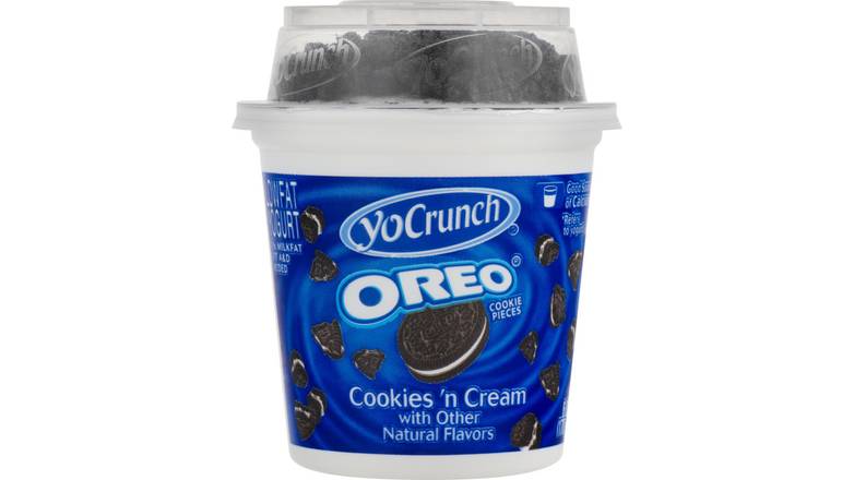 Order YoCrunch OREO Lowfat Vanilla Yogurt food online from Route 7 Food Mart store, Norwalk on bringmethat.com