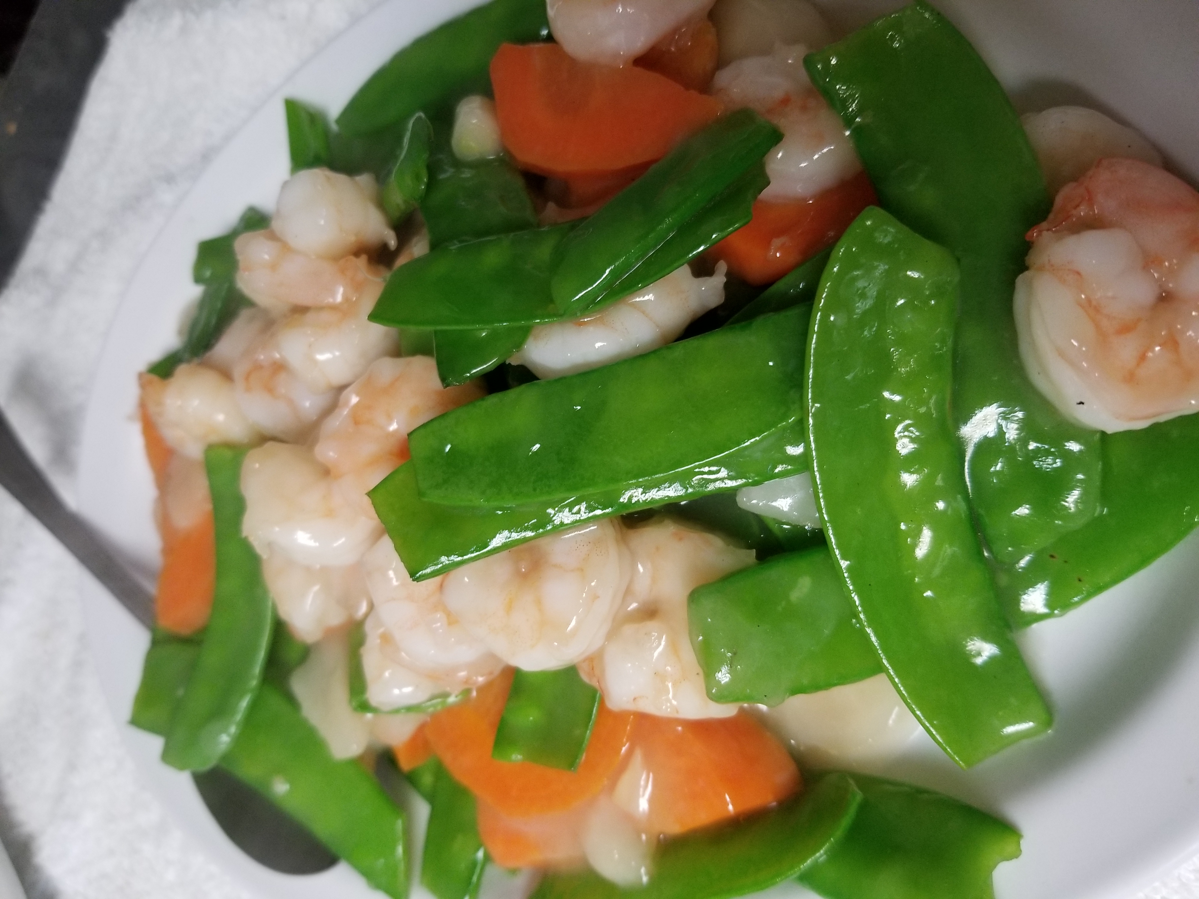 Order 61. Snow Pea Shrimp food online from Mandarin Chinese Restaurant store, Silverdale on bringmethat.com
