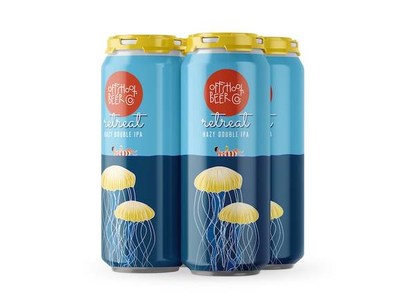 Order Offshoot Beer Co. Retreat [this is a hazy double IPA] - 4x 16oz Cans food online from Wine Expo store, Santa Monica on bringmethat.com