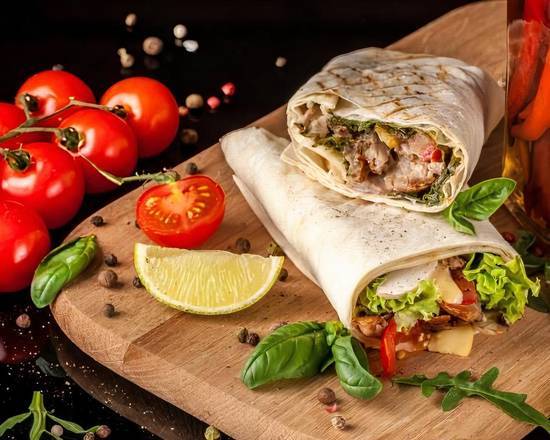 Order Beef Kebab Wrap food online from Great Mediterranean store, Secaucus on bringmethat.com