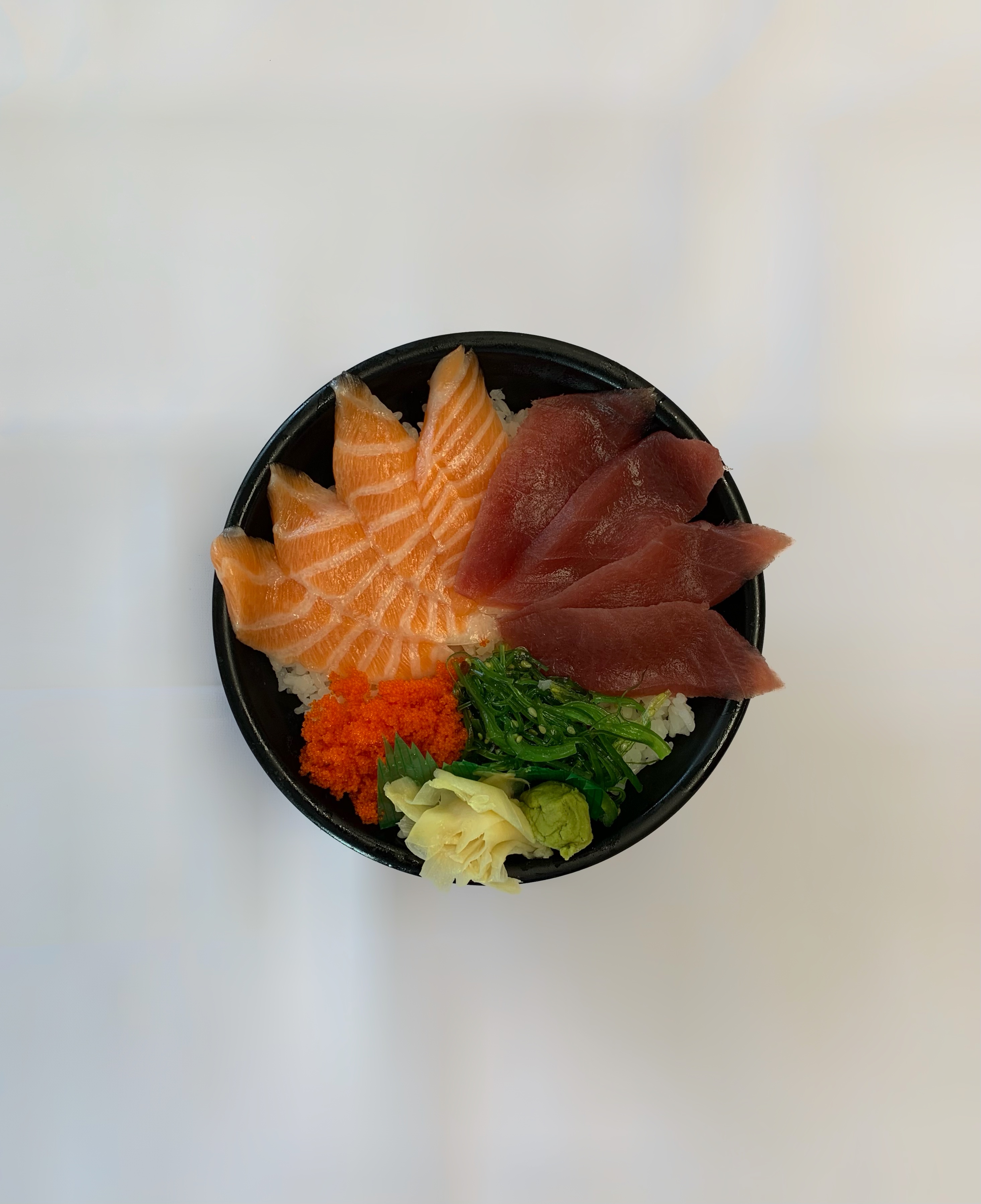 Order D18. Salmon Tuna Don food online from Sushi Time store, Boston on bringmethat.com