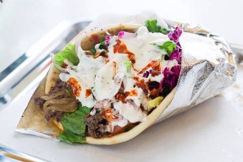 Order Gyro Sandwich food online from Chopped Halal Grill store, Richardson on bringmethat.com