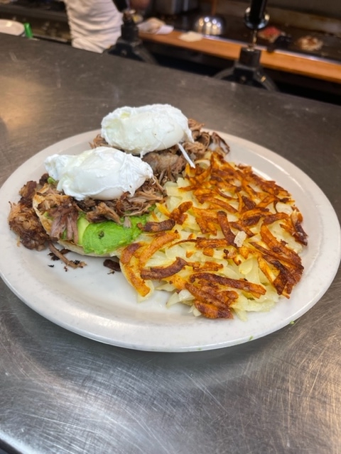 Order Mexicali Benedict* food online from Bill's Cafe store, San Jose on bringmethat.com
