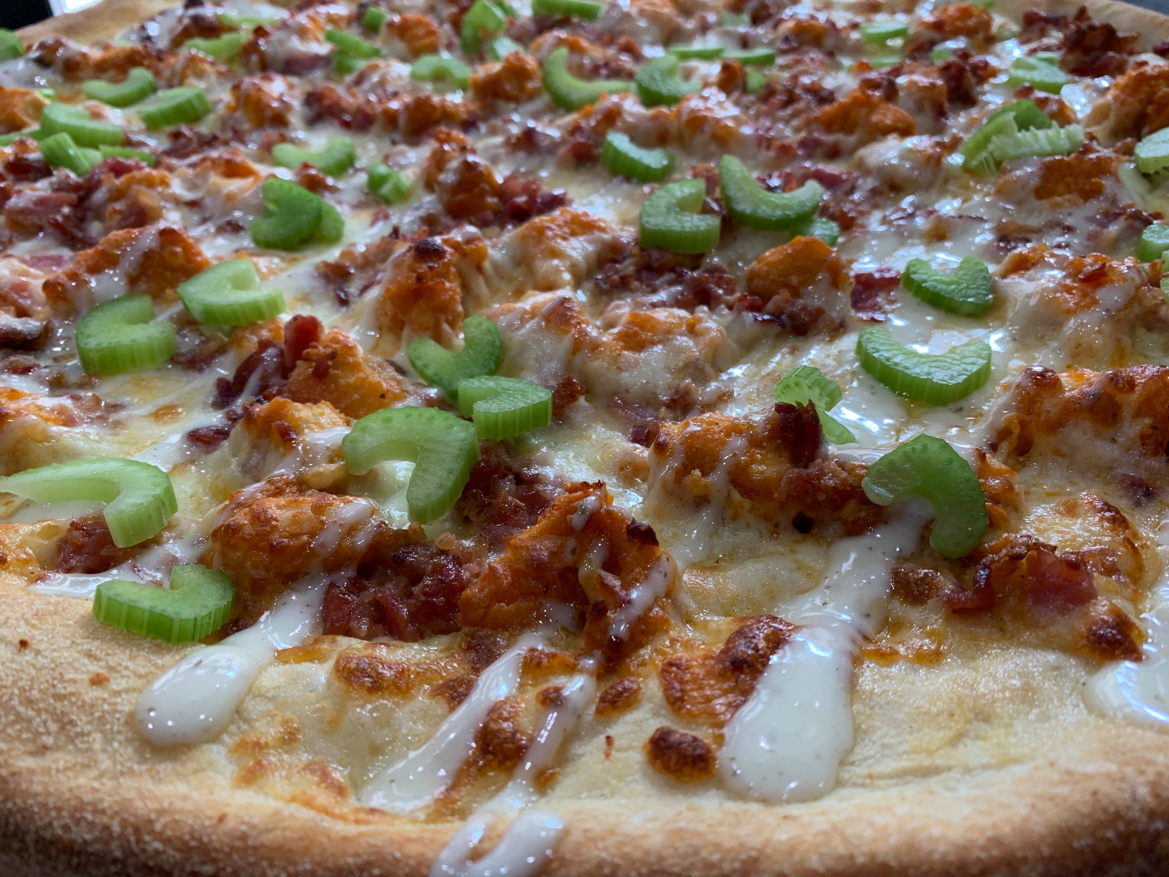 Order Chicken, Bacon & Ranch Pizza - 14" food online from Brick 3 Pizza store, Milwaukee on bringmethat.com