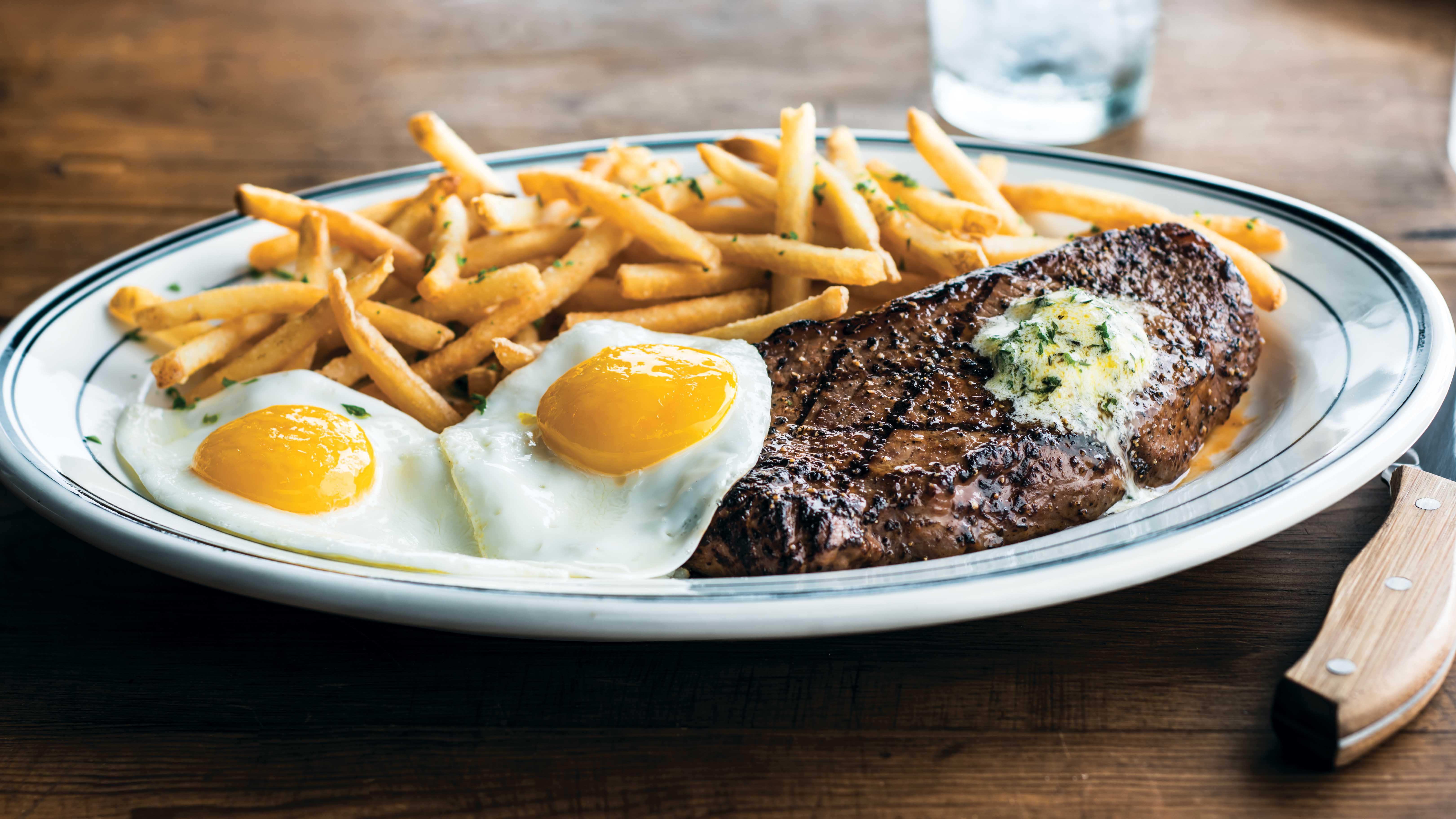 Order Steak & Egg food online from Mimi Café store, Fountain Valley on bringmethat.com