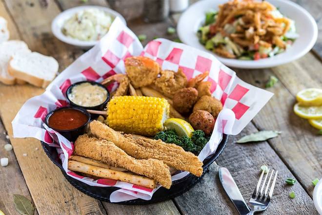 Order SHRIMP & CATFISH COMBO food online from Razzoo's store, Concord on bringmethat.com
