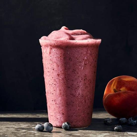 Order Peach & Blueberry Smoothie with Almondmilk food online from Panera store, Austin on bringmethat.com