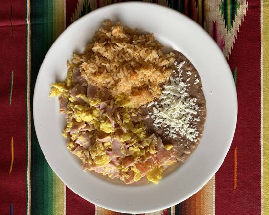 Order Huevos Con Jamon food online from Fiesta Mexican Restaurant store, Jackson on bringmethat.com