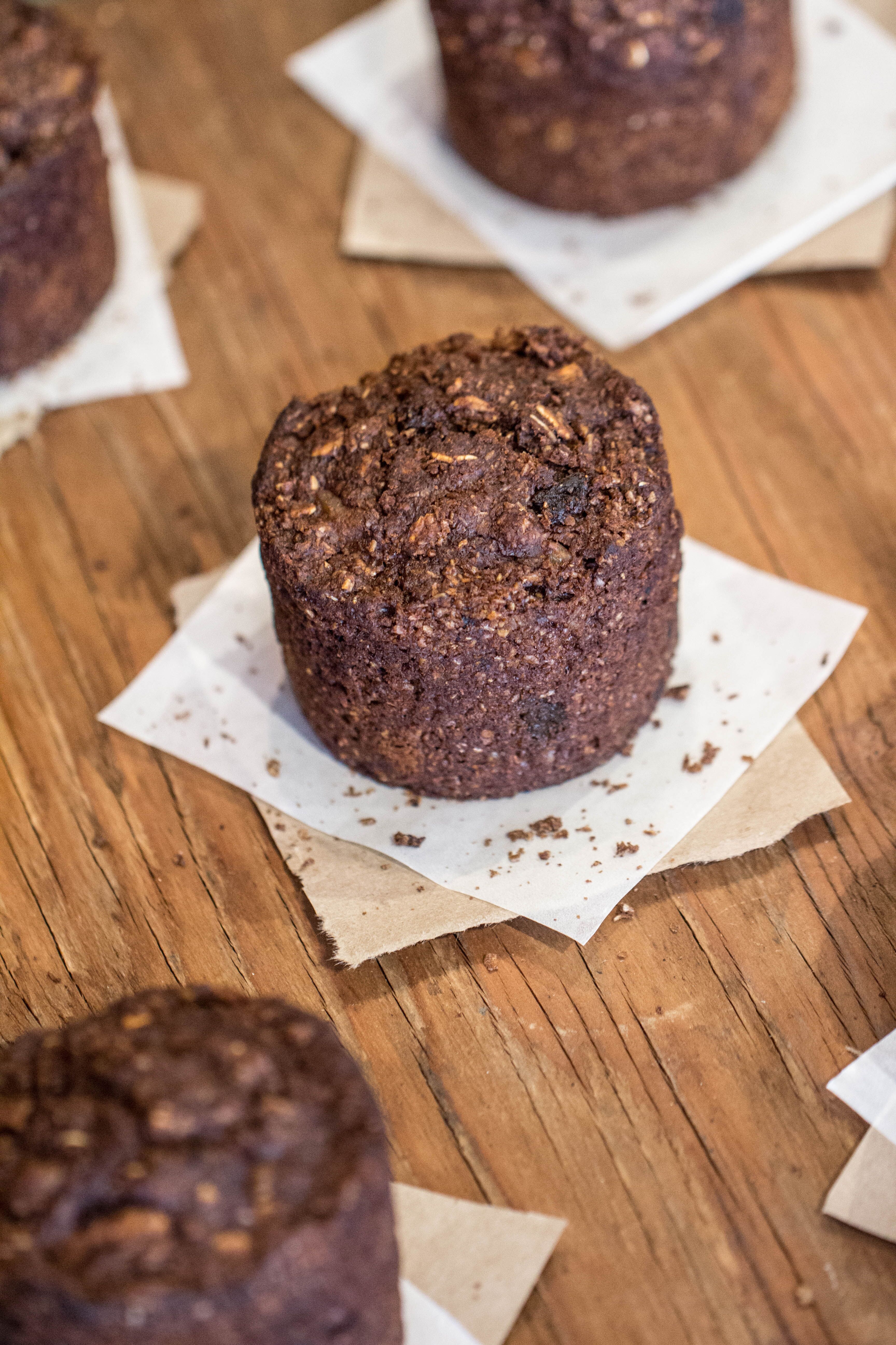Order Cocoa Bran Muffin food online from Tonyan Coffee Roasters store, Apple Valley on bringmethat.com