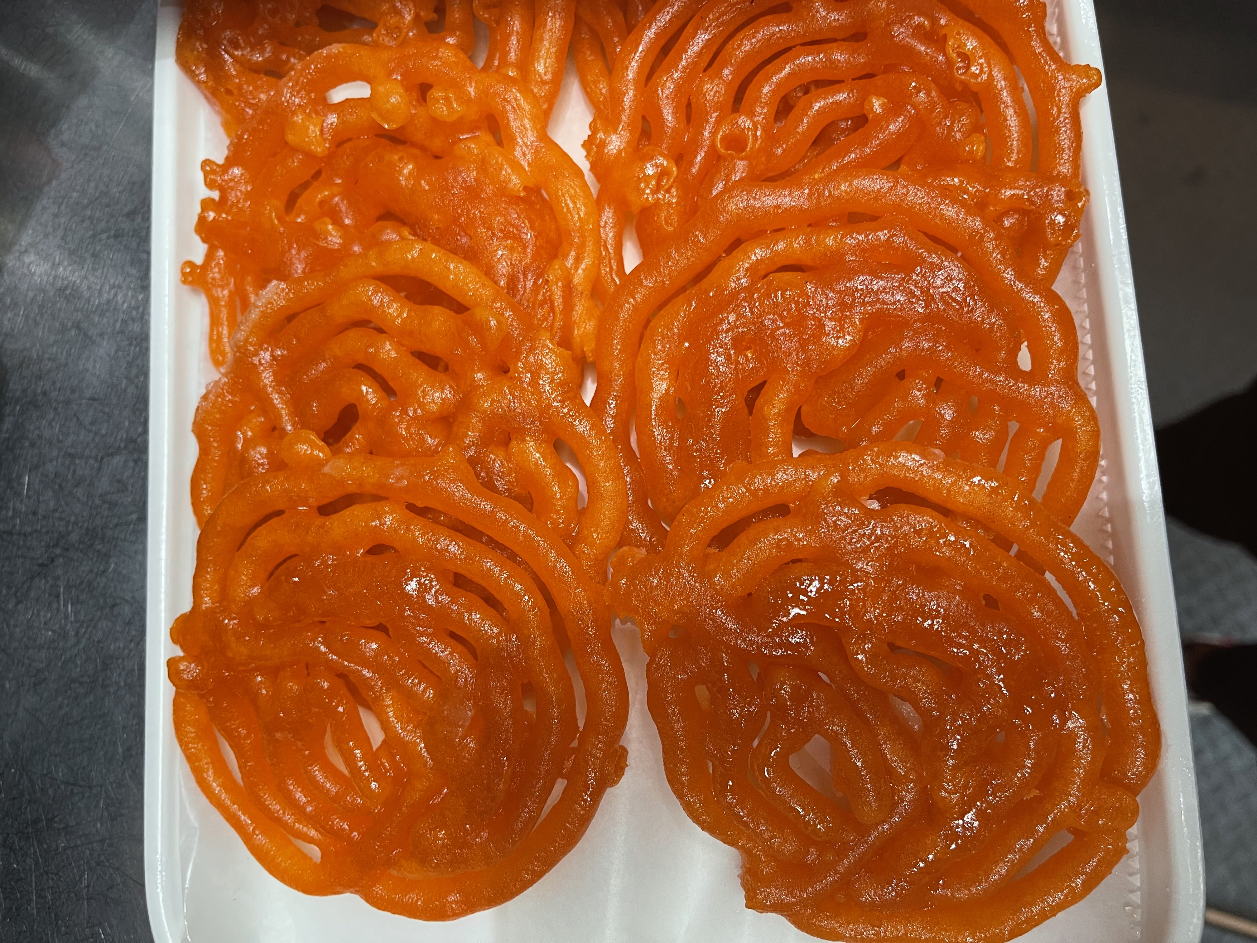 Order Jalebi (1 lb) food online from Indian Fusion Restaurant store, West Chester Township on bringmethat.com