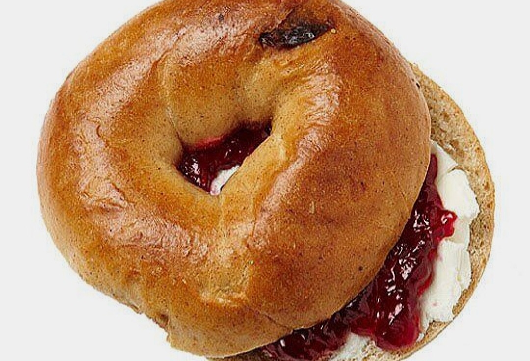 Order Bagel/ Flagel with Cream Cheese & Jelly  food online from Bagels & More store, Edgewater on bringmethat.com