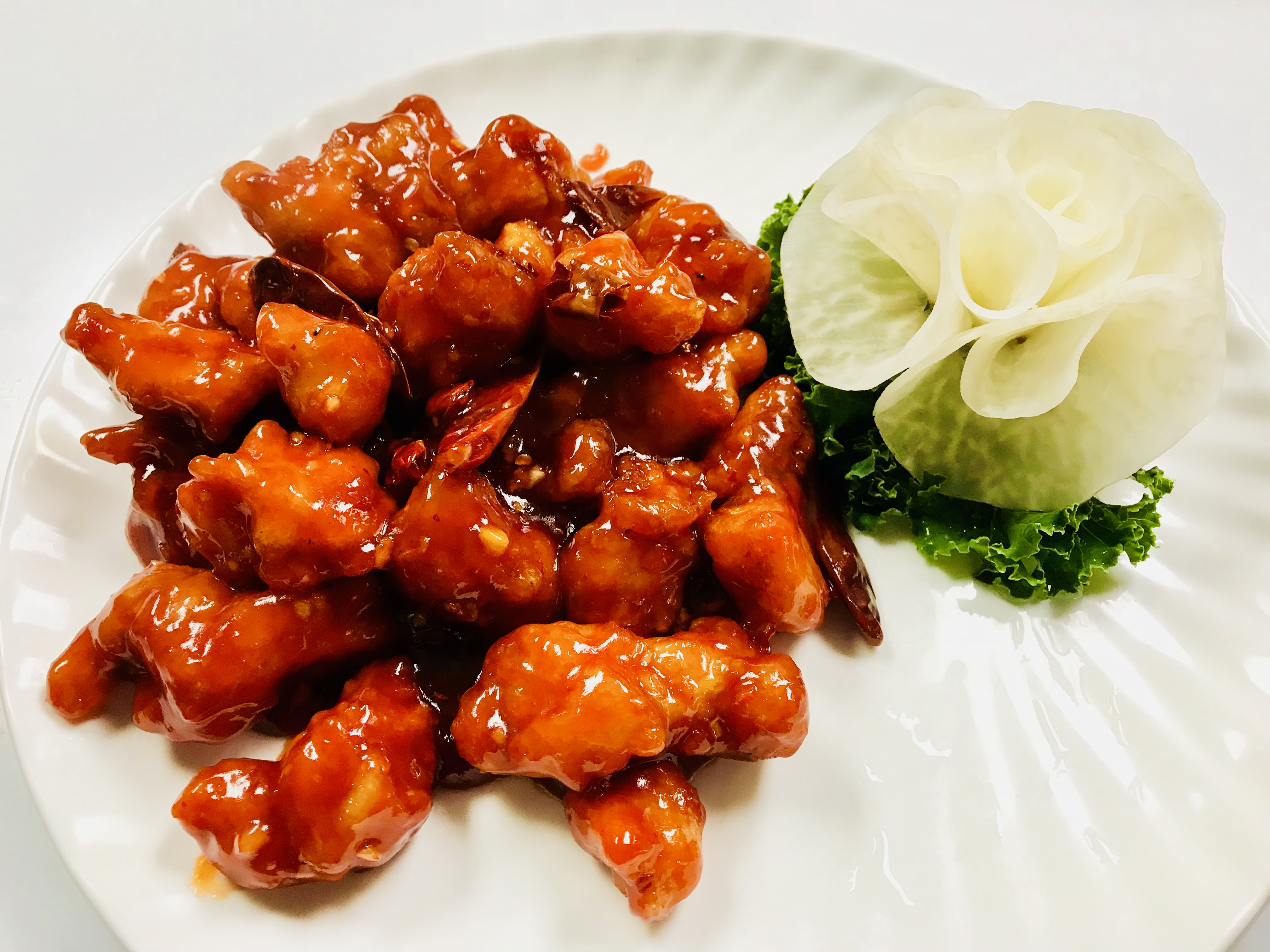 Order C01. White Meat General Tso's Chicken food online from Teng Da Asian Fusion store, Jenkintown on bringmethat.com