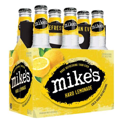 Order Mike's · Hard Lemonade (6 x 11.2 fl oz) bottles  food online from D & B Liquor store, Olmos Park on bringmethat.com