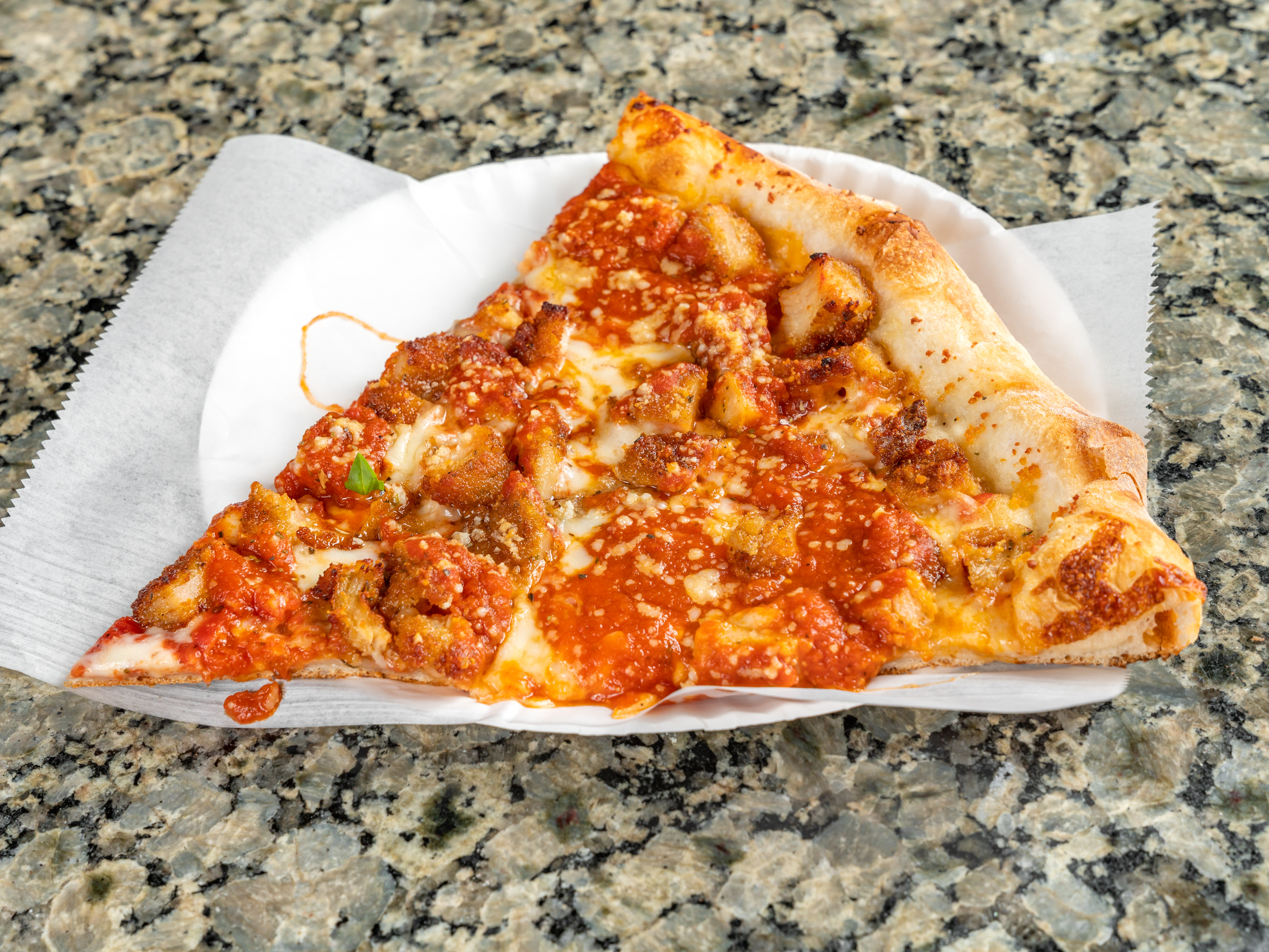 Order Chicken Parmesan Pizza Slice food online from Planet Pizza store, Greenwich on bringmethat.com