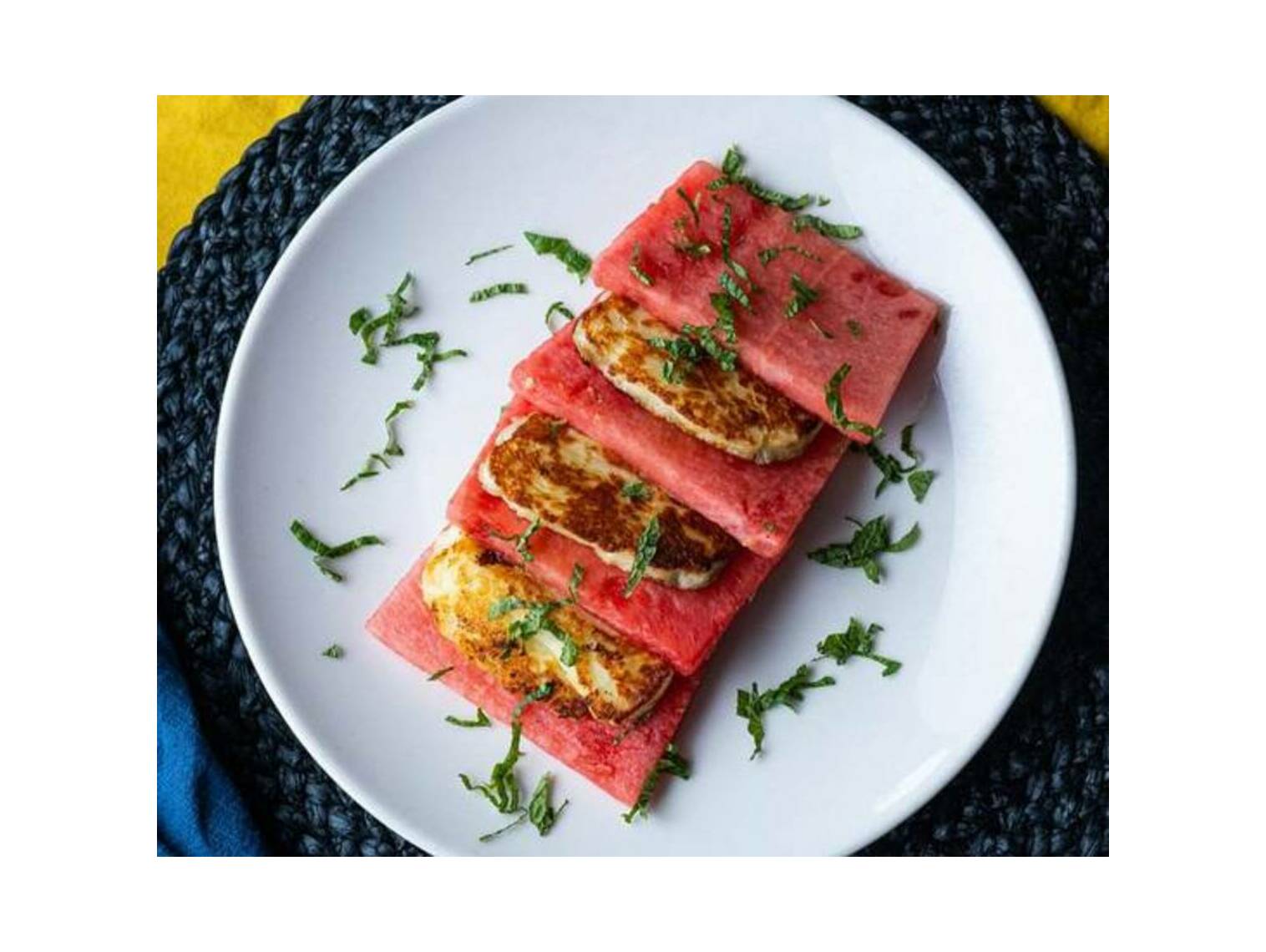 Order Grilled Halloumi Cheese + Watermelon food online from Open Sesame store, Los Angeles on bringmethat.com
