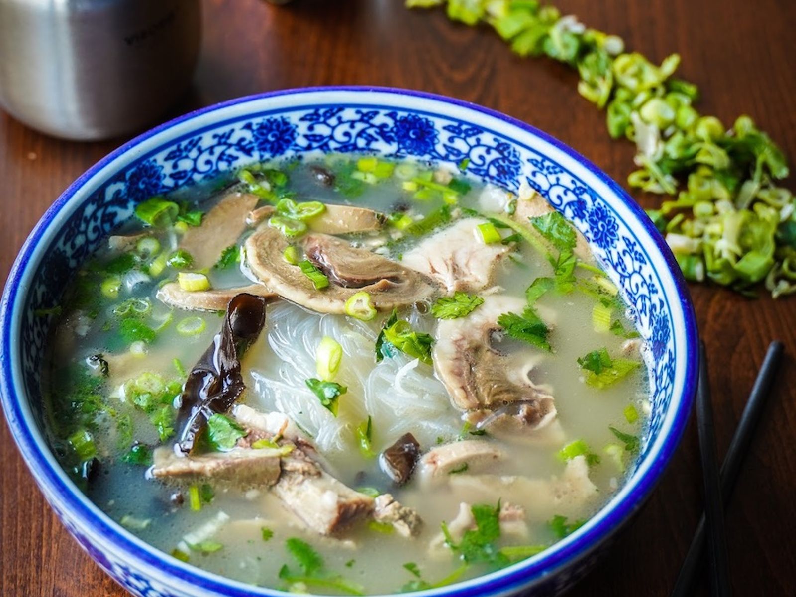 Order C4 Mutton Soup Rice Noodle C4 羊肉粉丝汤 food online from Mid Summer Lounge store, Champaign on bringmethat.com