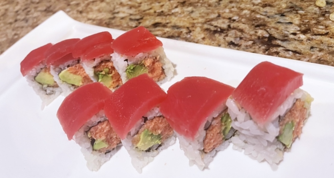 Order Lady in Red Roll food online from Osaki Sushi & Hibachi store, Duncanville on bringmethat.com