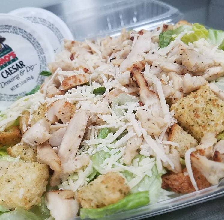 Order Half Pan Caesar Salad food online from Imo's Pizza store, St. Louis on bringmethat.com