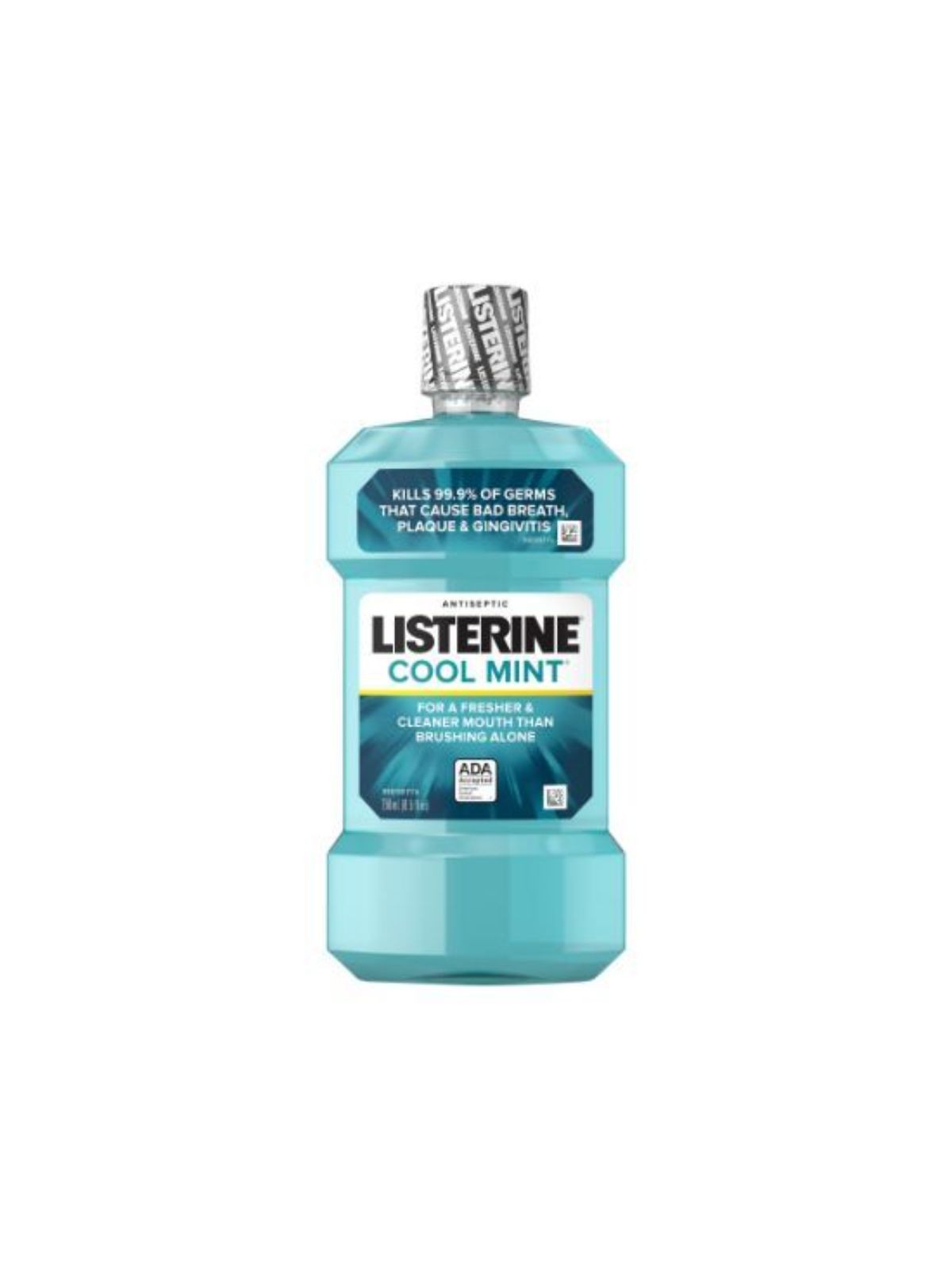 Order Listerine Cool Mint Antiseptic Mouthwash (250 ml) food online from Light Speed Market store, Los Angeles on bringmethat.com