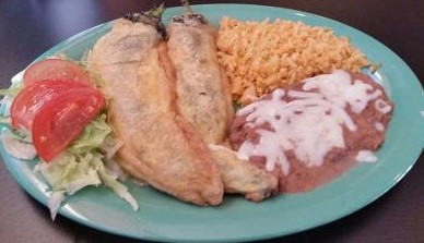 Order Chile Relleno Plate food online from Cocina Mexican Express store, Las Cruces on bringmethat.com