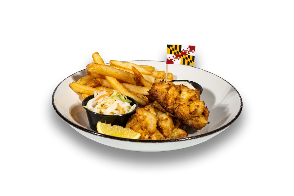 Order Crab Cake Duo food online from The Greene Turtle store, Wilmington on bringmethat.com
