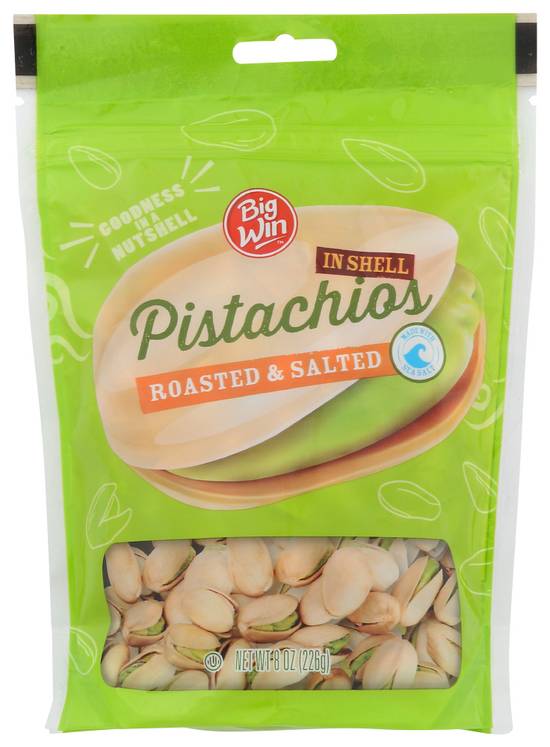 Order Big Win Pistachios Roasted & Salted (8 oz) food online from Rite Aid store, Eugene on bringmethat.com