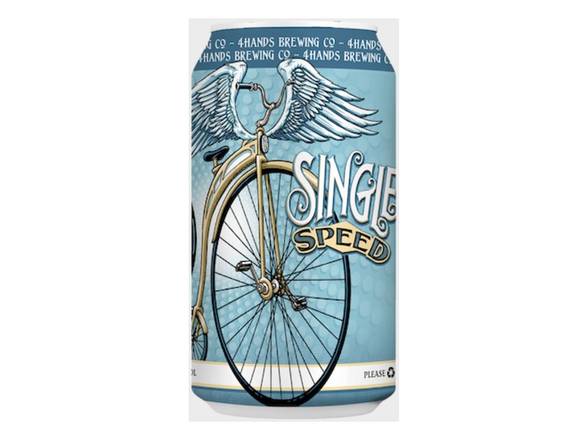 Order 4 Hands Single Speed Blonde Ale - 6x 12oz Cans food online from Royals Liquor store, St. Peters on bringmethat.com