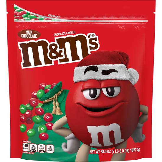 Order M&M'S Christmas Gift Milk Chocolate Candy, 38 oz Bag food online from Cvs store, PLYMOUTH on bringmethat.com