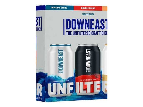 Order Downeast Cider Mix Pack - 9x 12oz Cans food online from Magothy Wine & Spirits store, Severna Park on bringmethat.com