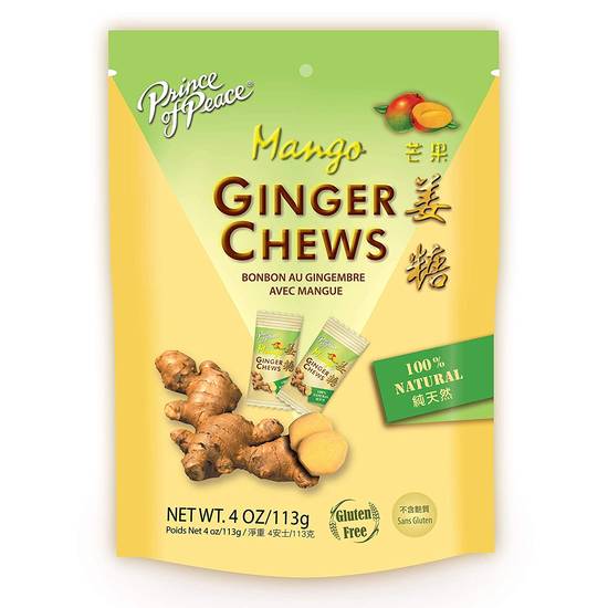 Order Prince of Peace Mango Ginger Chews Candy (4 oz) food online from Rite Aid store, MILFORD on bringmethat.com