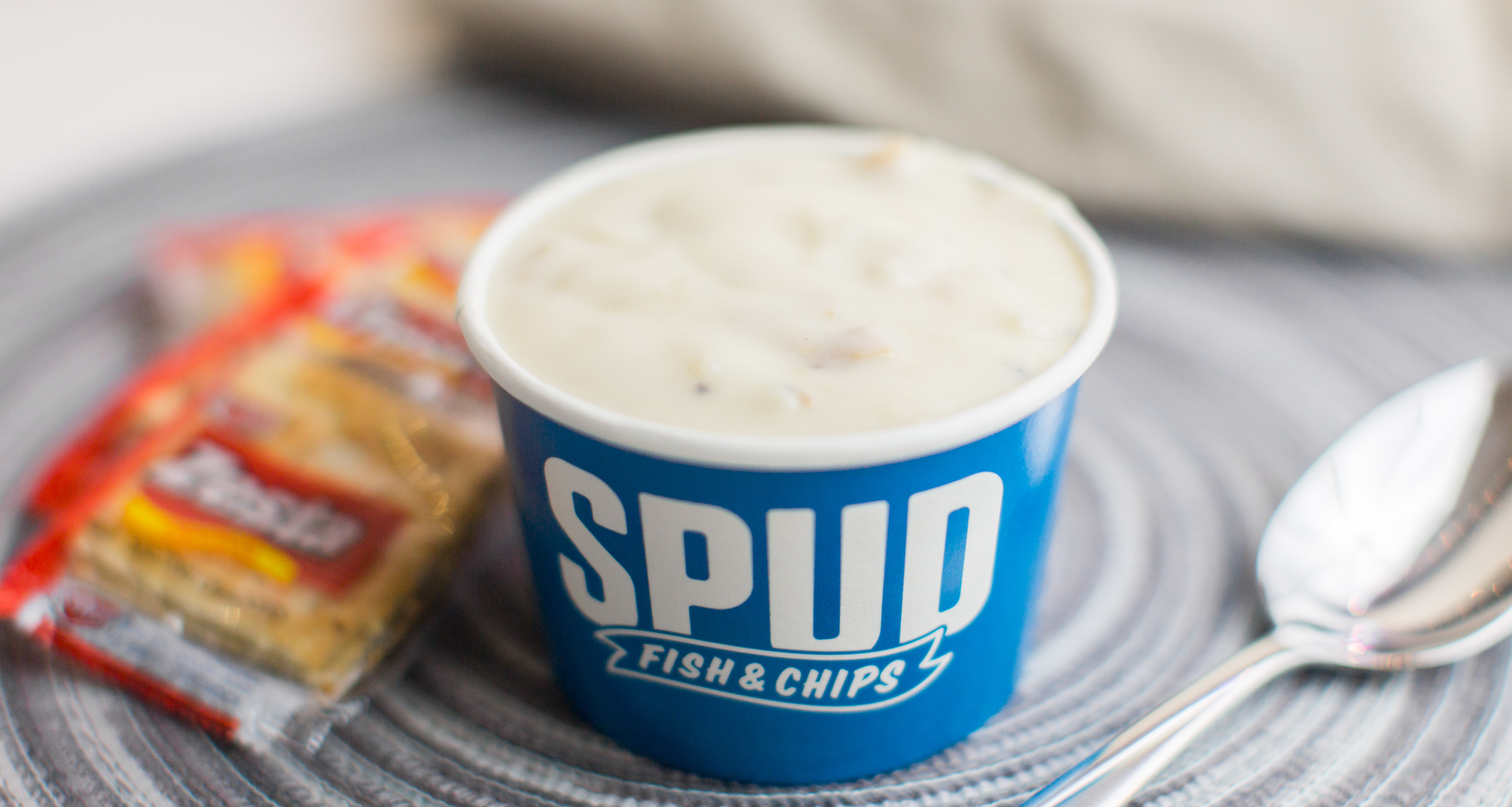 Order Chowder food online from Spud Fish & Chips store, King County on bringmethat.com