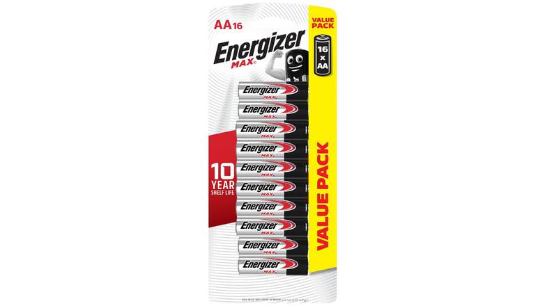 Order Energizer MAX AA Alkaline Batteries - Pack of 16 food online from Route 7 Food Mart store, Norwalk on bringmethat.com