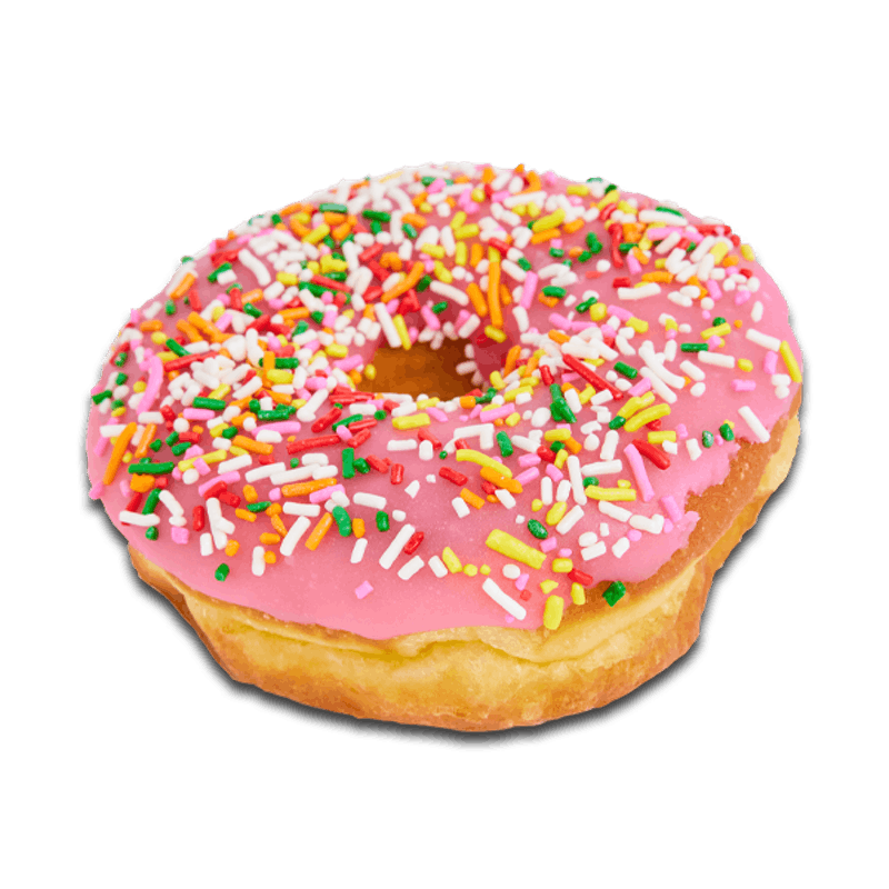 Order Pink Raised with Sprinkles food online from Randy Donuts store, Santa Monica on bringmethat.com