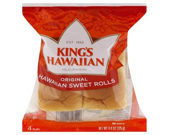 Order Kings Hawaiian Dinner Rolls, 4pk food online from Lucky California store, Livermore on bringmethat.com