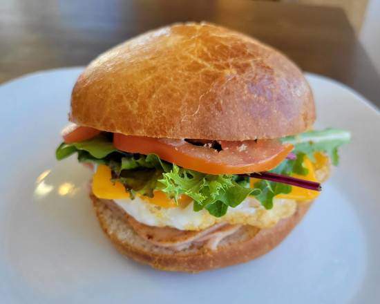 Order Sunrise Sandwich with Turkey  food online from Ooh La La Bakery LLC store, Wheaton on bringmethat.com
