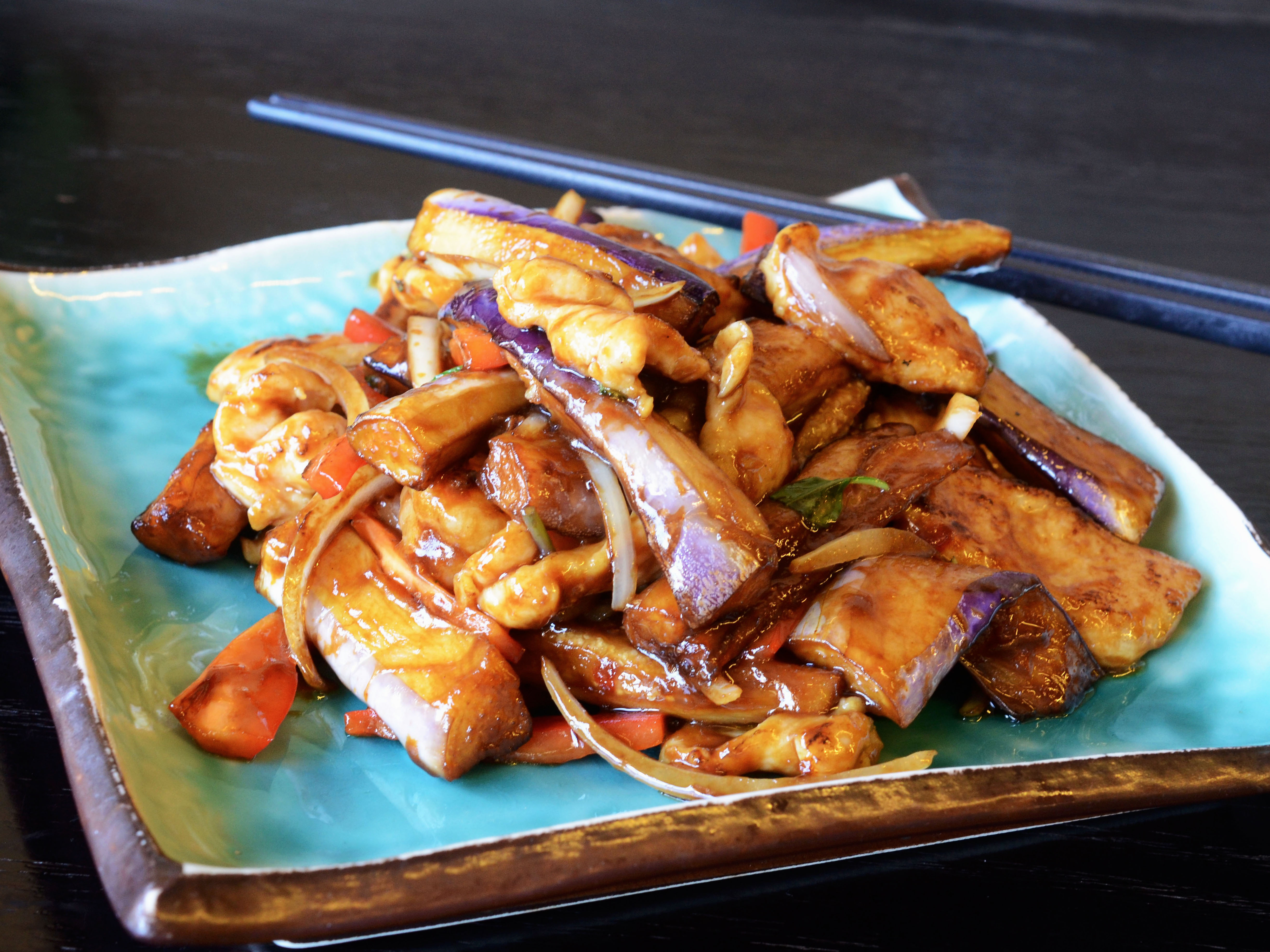 Order Mandarin Eggplant food online from Young Can Wok Chinese Bistro store, Burlingame on bringmethat.com