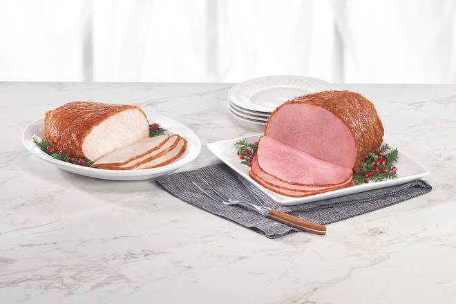 Order Boneless Ham & Turkey Holiday Duo food online from Honey Baked Ham store, Bellevue on bringmethat.com