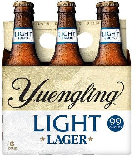 Order Yuengling Light Lager - Pack Of 6 food online from Red Roof Market store, Lafollette on bringmethat.com