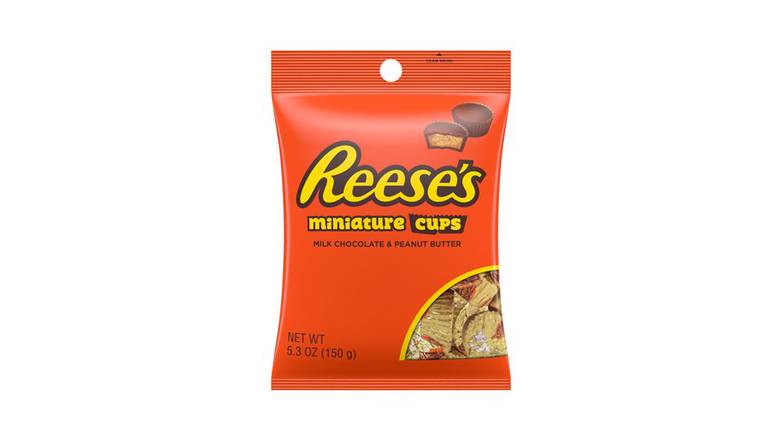 Order Reeses Miniatures Milk Chocolate Peanut Butter Cups Candy food online from Route 7 Food Mart store, Norwalk on bringmethat.com