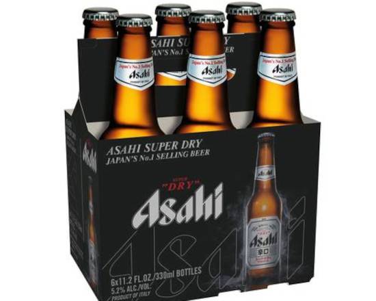 Order Asahi Super Dry 6 pk Cans food online from Pit Stop Liquor Mart store, El Monte on bringmethat.com