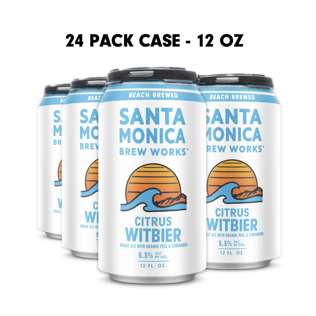 Order Citrus Witbier 24 Pack Case, 12 Oz. Cans food online from Santa Monica Brew Works store, Santa Monica on bringmethat.com