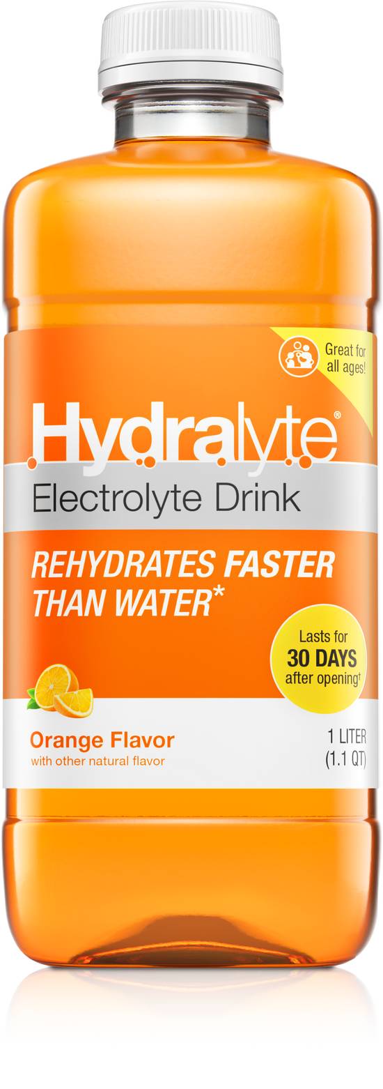 Order Hydralyte Oral Electrolyte Solution Orange (1 L) food online from Rite Aid store, Mount Vernon on bringmethat.com