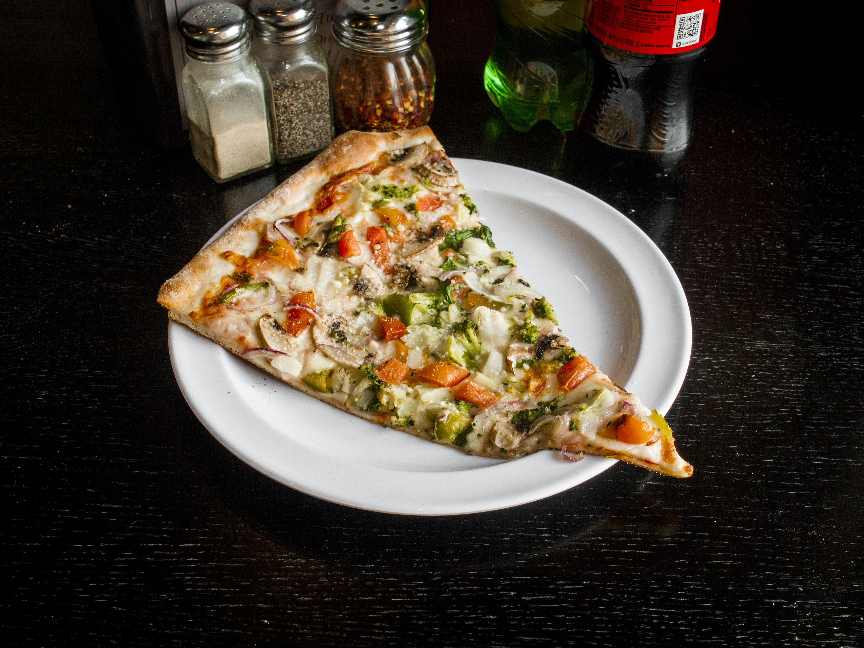 Order Vegetable Pizza Slice food online from Linwood Pizza store, Totowa on bringmethat.com