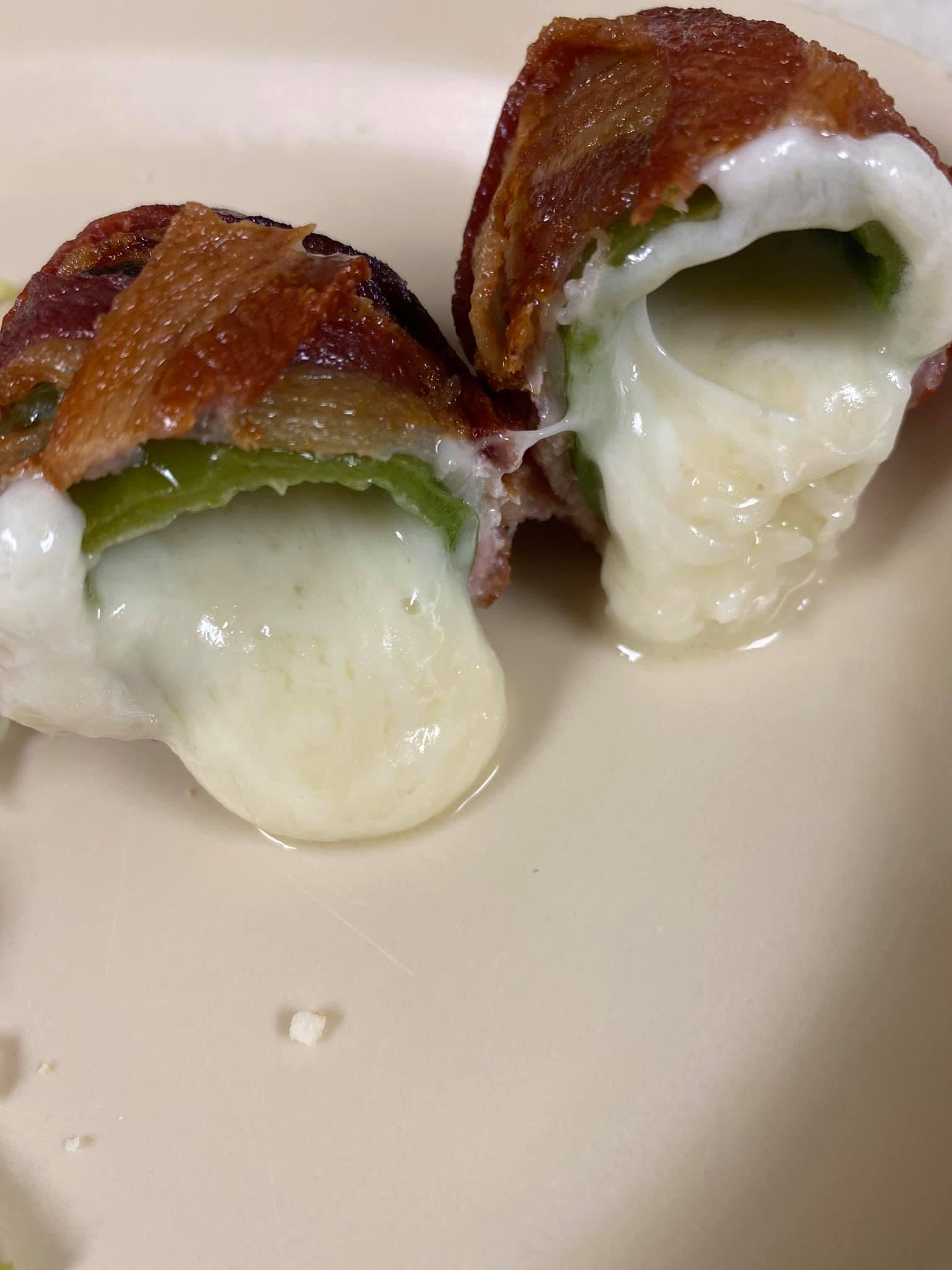 Order Bacon Wrapped Jalapeno Poppers - Appetizer food online from Los Monitos Tacos store, Rancho Cucamonga on bringmethat.com