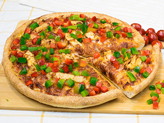 Order Chicken Fajita Pizza Catering - Large 14'' food online from Sarpino's Pizzeria  store, Northbrook on bringmethat.com