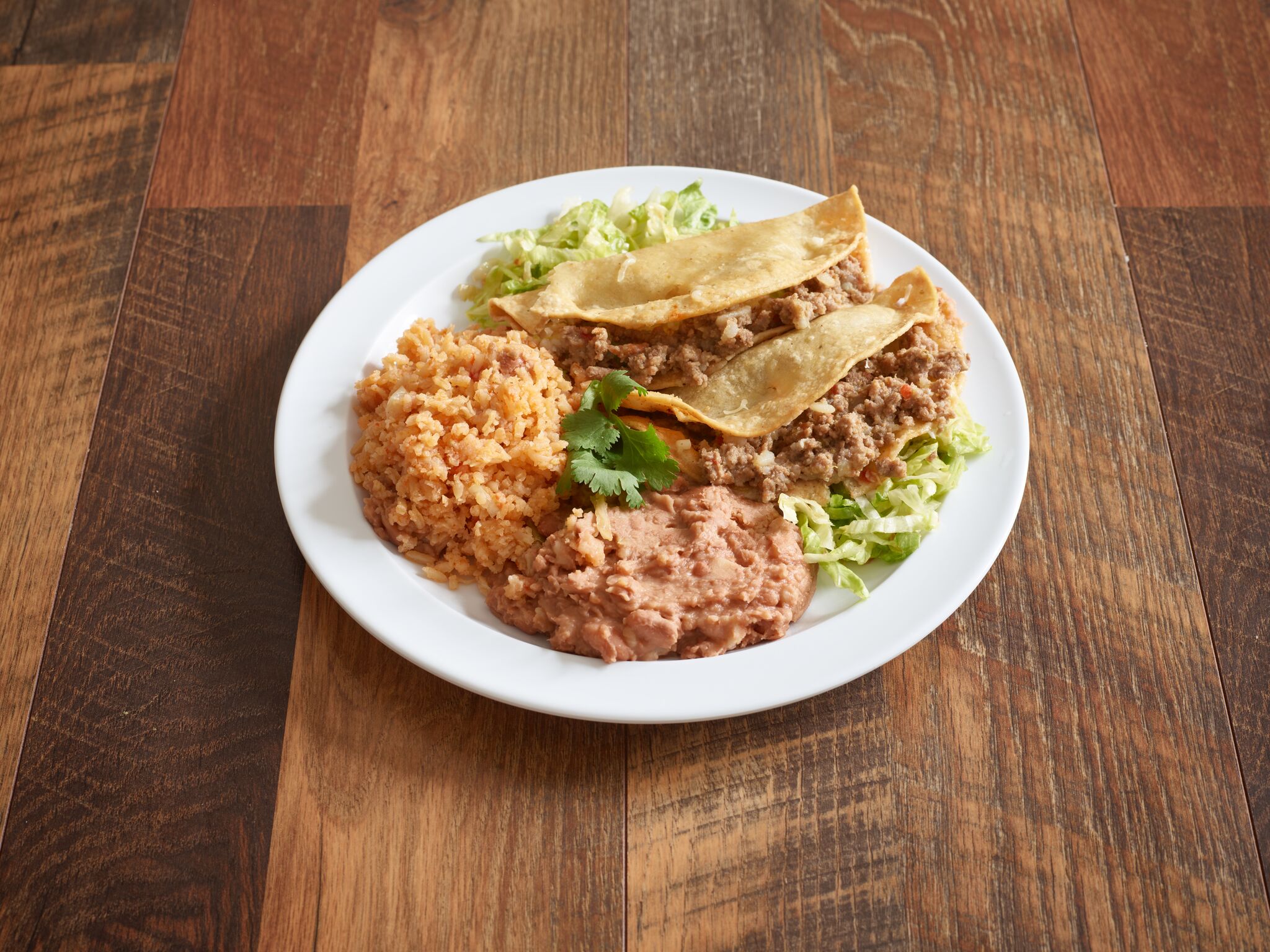 Order Beef Tacos food online from Barragan's Mexican Restaurant store, Burbank on bringmethat.com