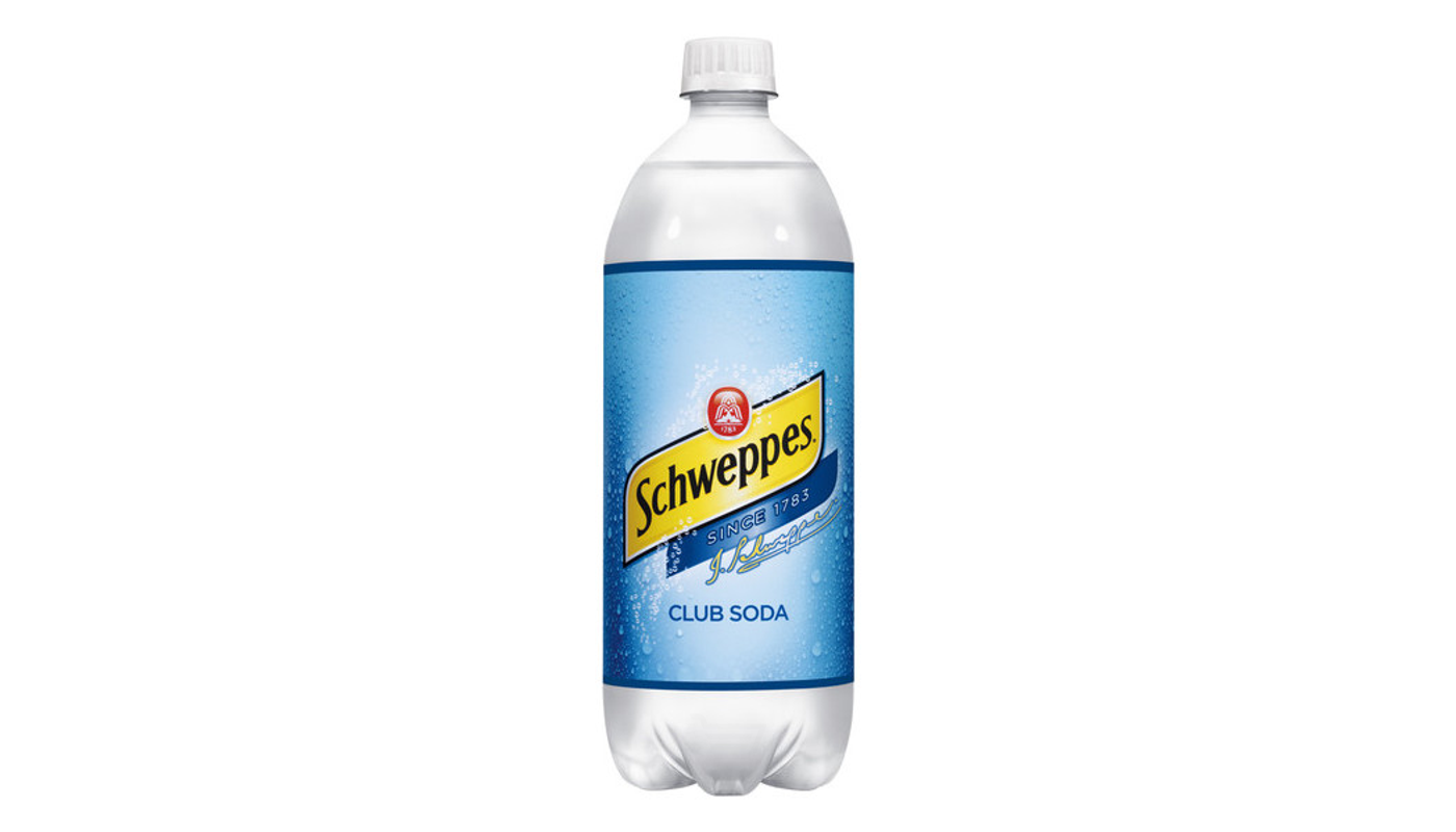Order Schweppes Club Soda 1L food online from Dimension Liquor store, Lake Forest on bringmethat.com