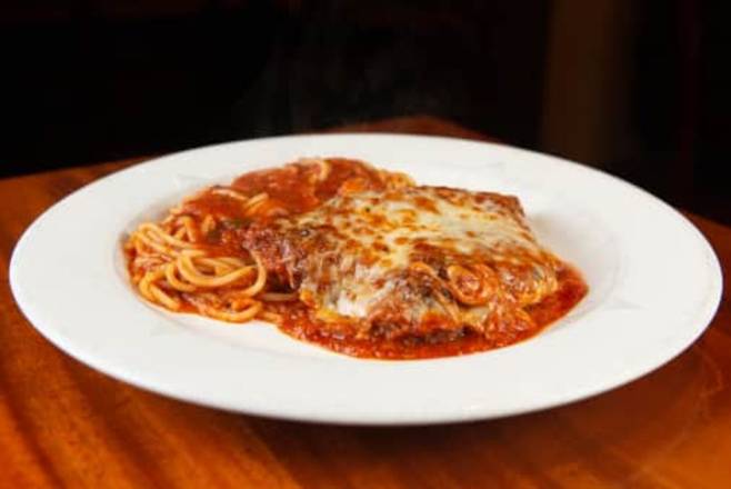 Order Veal Parmigiana food online from Gaspare's Pizza House & Italian Restaurant store, San Francisco on bringmethat.com