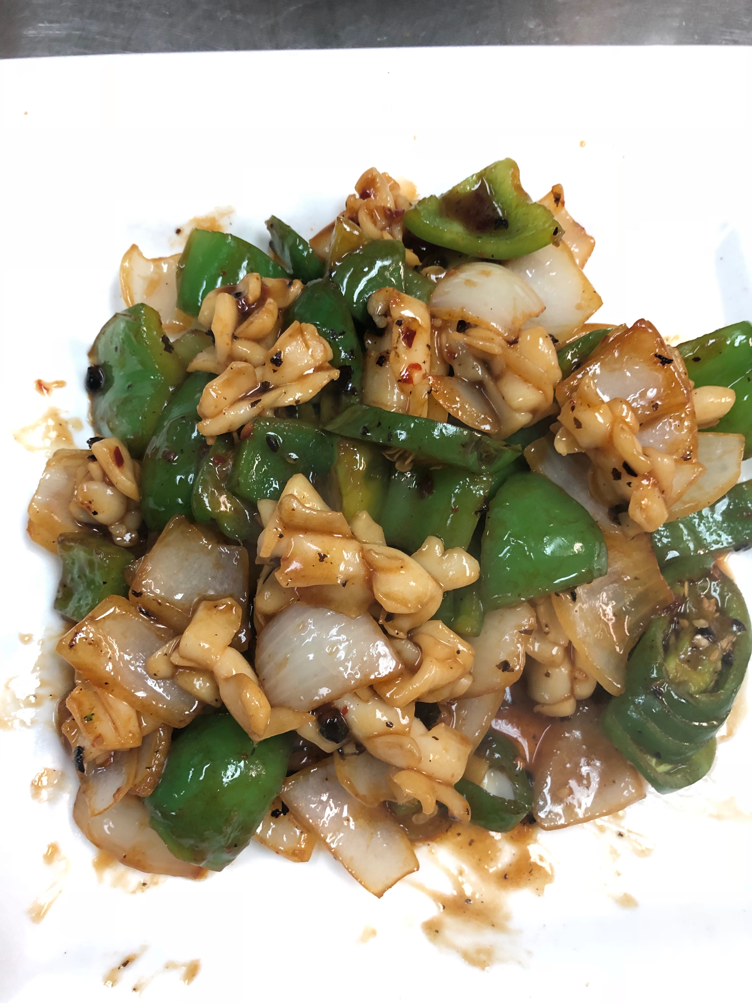 Order Squid in Black Bean Sauce food online from Authentic Chinese store, San Antonio on bringmethat.com